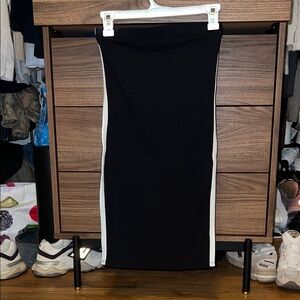 Black and White tube top dress